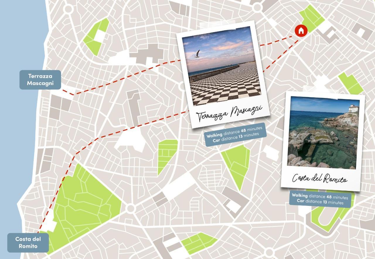 Free Parking Appartamento 5 Stelle Elegante Con Suite Livorno Exterior photo
